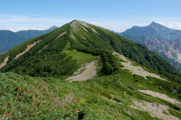 水晶岳から竹村新道で湯俣温泉の難易度-登山初心者の北アルプスルートガイド